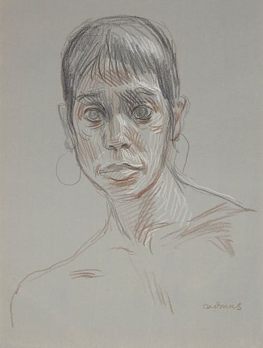 PAUL CADMUS PORTRAIT CRAYON