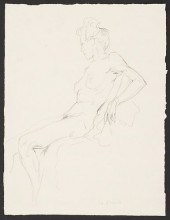 PAUL CADMUS RECLINING FEMALE N