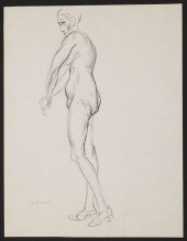 PAUL CADMUS STANDING FEMALE NU