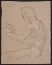 PAUL CADMUS "STUDY FOR WINTER"
