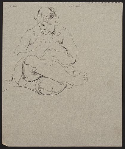 PAUL CADMUS "SUSIE" CROSS-LEGGED