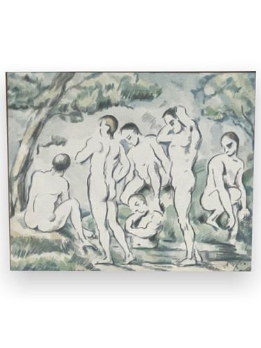 PAUL CEZANNE "LE BAIGNERS"