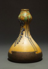 PAUL DACHSEL VASE W/ ALPINE FL