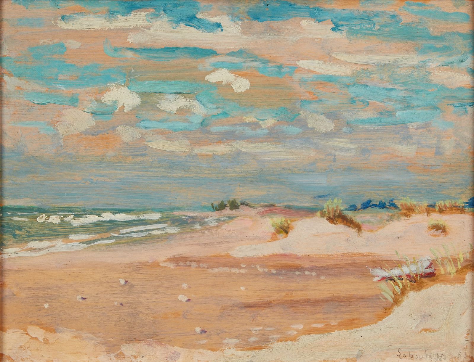 PAUL DE LA BOULAYE, PLAGE, 1953Paul