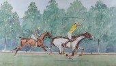 PAUL DESMOND BROWN WATERCOLOR