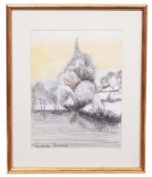 PAUL EMILE PISSARRO WATERCOLOR