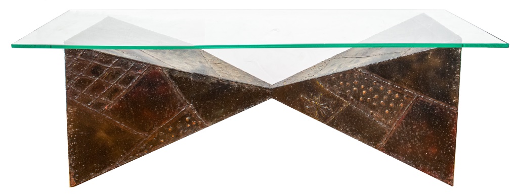 PAUL EVANS PATCHWORK GLASS TOP