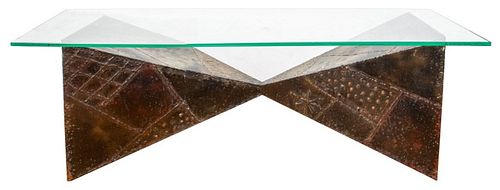 PAUL EVANS PATCHWORK GLASS TOP