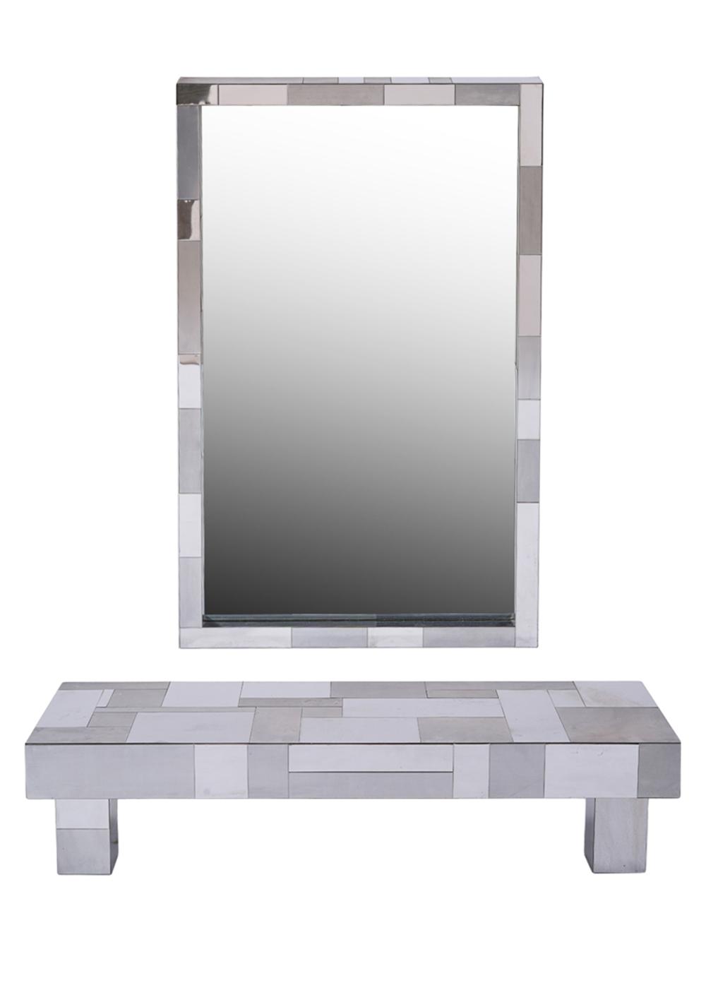 PAUL EVANS PATCHWORK MIRROR AND