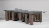 PAUL EVANS STYLE STEEL & GLASS