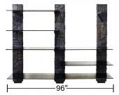 PAUL EVANS TRIPLE PILASTER BRU