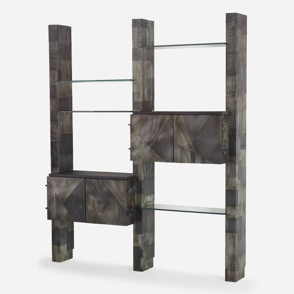 Paul Evans. wall unit. 1974, welded