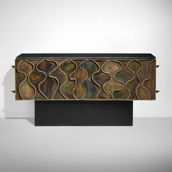 Paul Evans. Wavy Front cabinet.