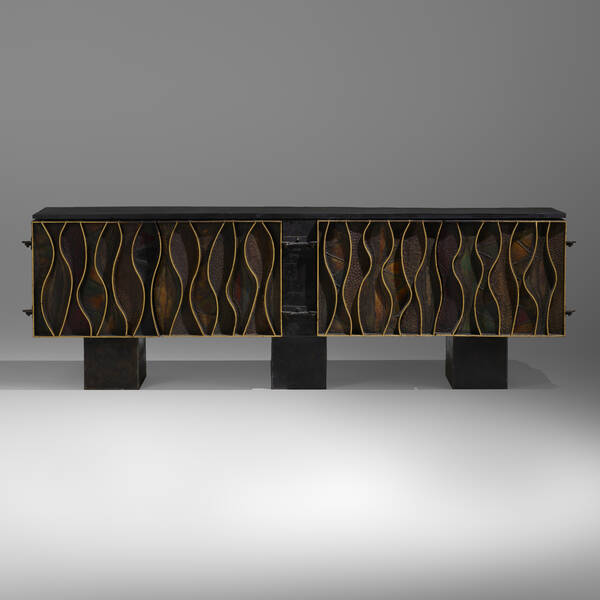 Paul Evans. Wavy Front cabinet.