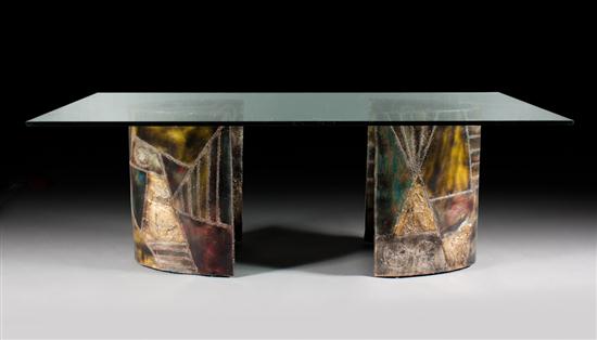Paul Evans welded and enameled