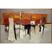 PAUL FEILER, LARGE OIL ON BOAR