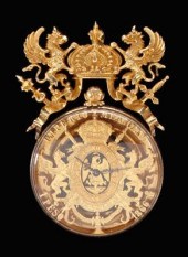 Paul Flato gold peso watch, op