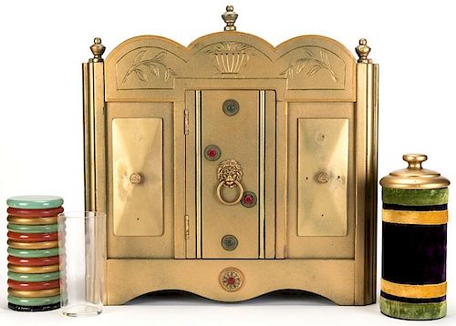 PAUL FOX CHECKER CABINET.Paul Fox