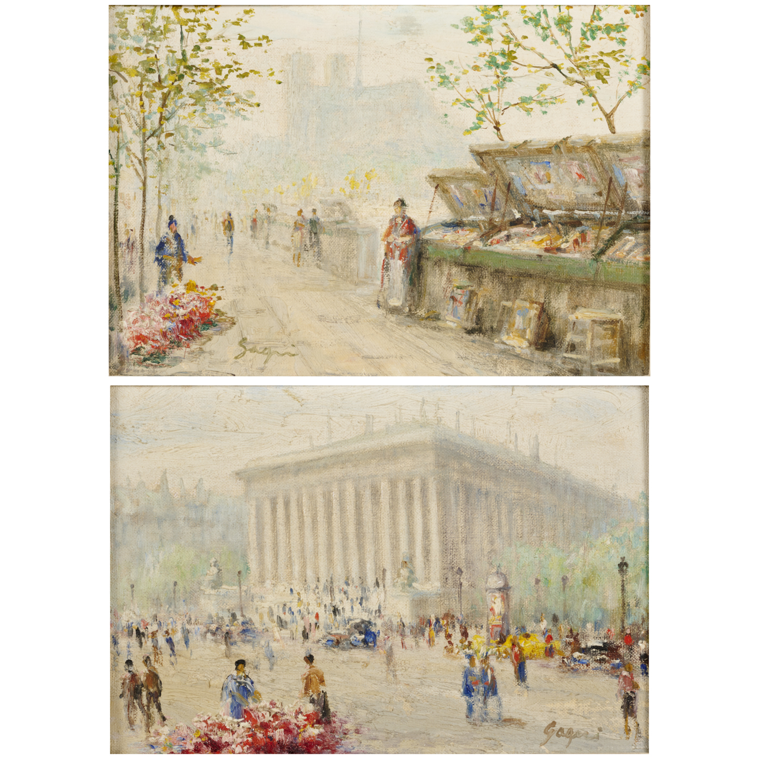 PAUL GAGNI, PAIR OILS ON BOARD Paul