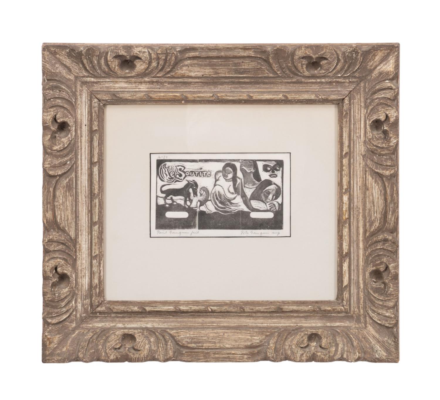 PAUL GAUGUIN 'LE SOURIRE' WOODCUT -