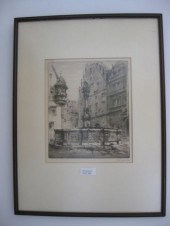 Paul Geissler Etching European