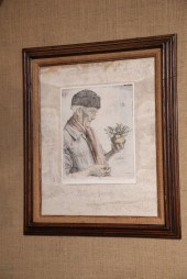 PAUL GEISSLER ETCHING. Handcol