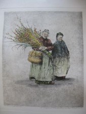 Paul Geissler Etching two olde