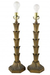 PAUL HANSON: PAIR OF BRASS TAB