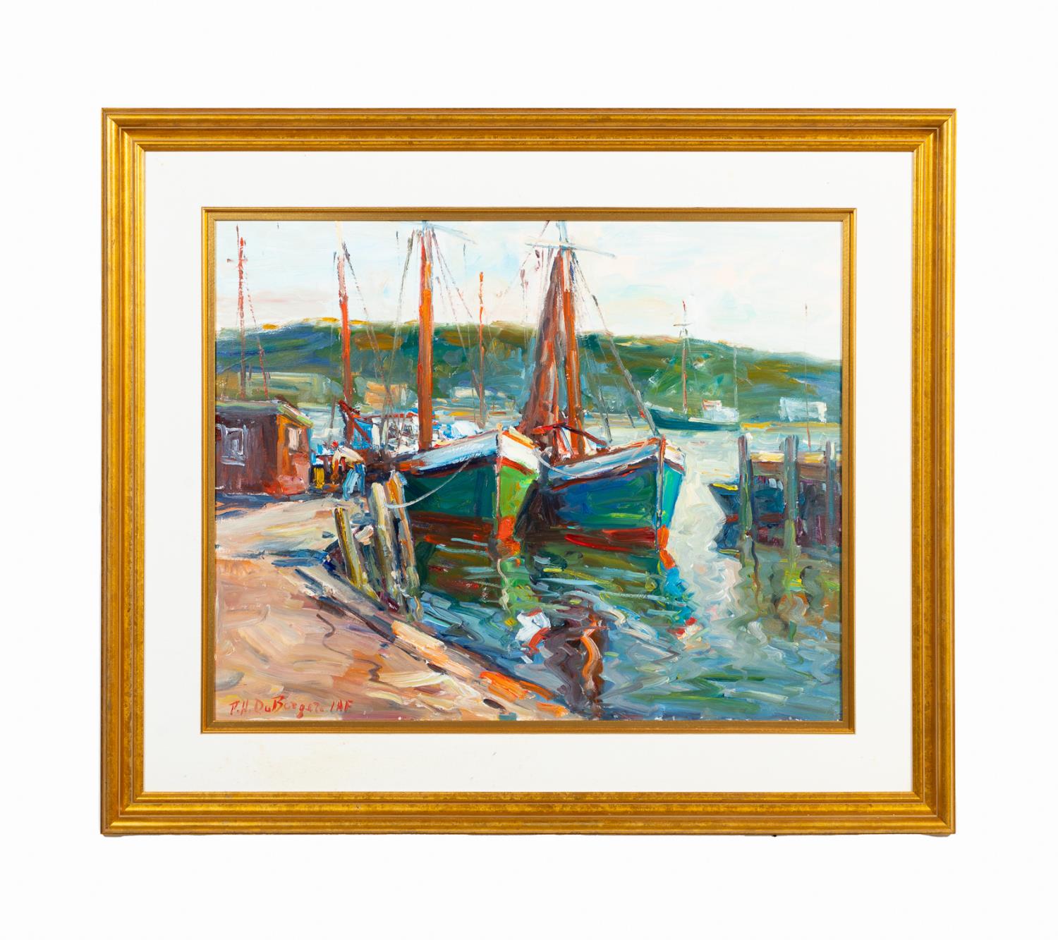 PAUL-HENRI DUBERGER, SAILBOATS AT