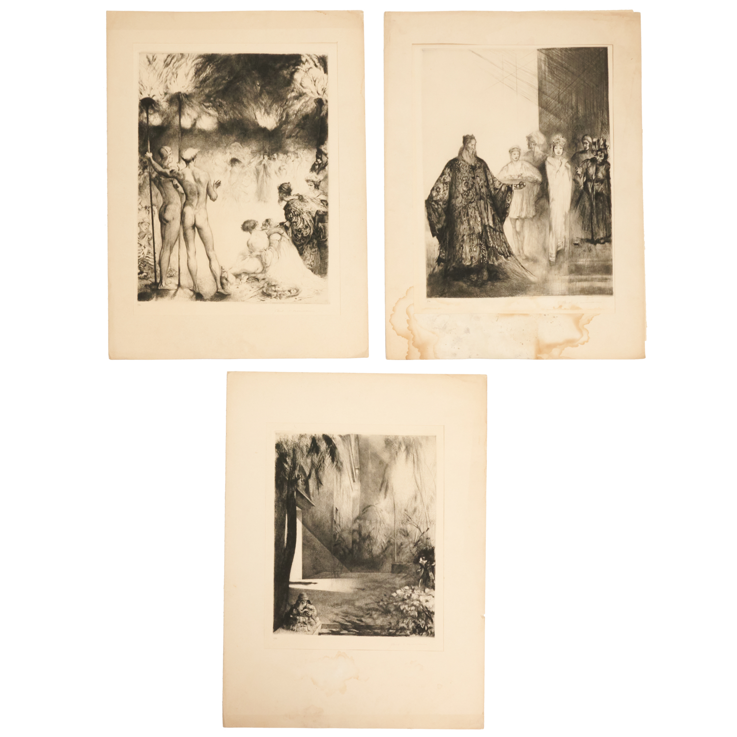 PAUL HERRMANN, SALOME, (3) ETCHINGS