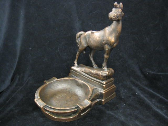 Paul Herzel Bronzed Ashtray with
