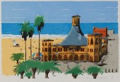 PAUL HOGARTH, LITHO, SANTA MON