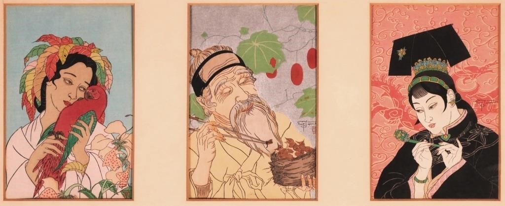PAUL JACOULET, (3) WOODBLOCK