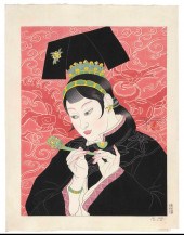PAUL JACOULET WOODBLOCK PRINT