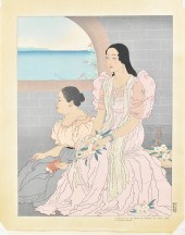 PAUL JACOULET WOODBLOCK PRINT