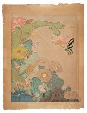 PAUL JACOULET, WOODBLOCK PRINT