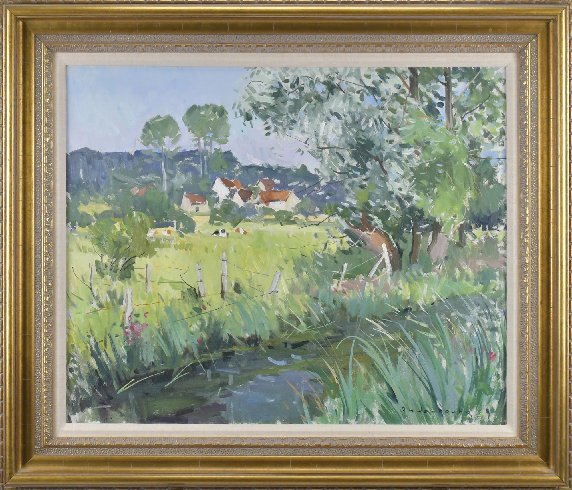 PAUL JEAN ANDERBOUHR OIL ON CANVAS,