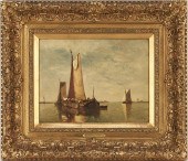 PAUL JEAN CLAYS O/B PAINTING,
