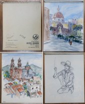 PAUL KELLER SKETCH BOOK WITH T