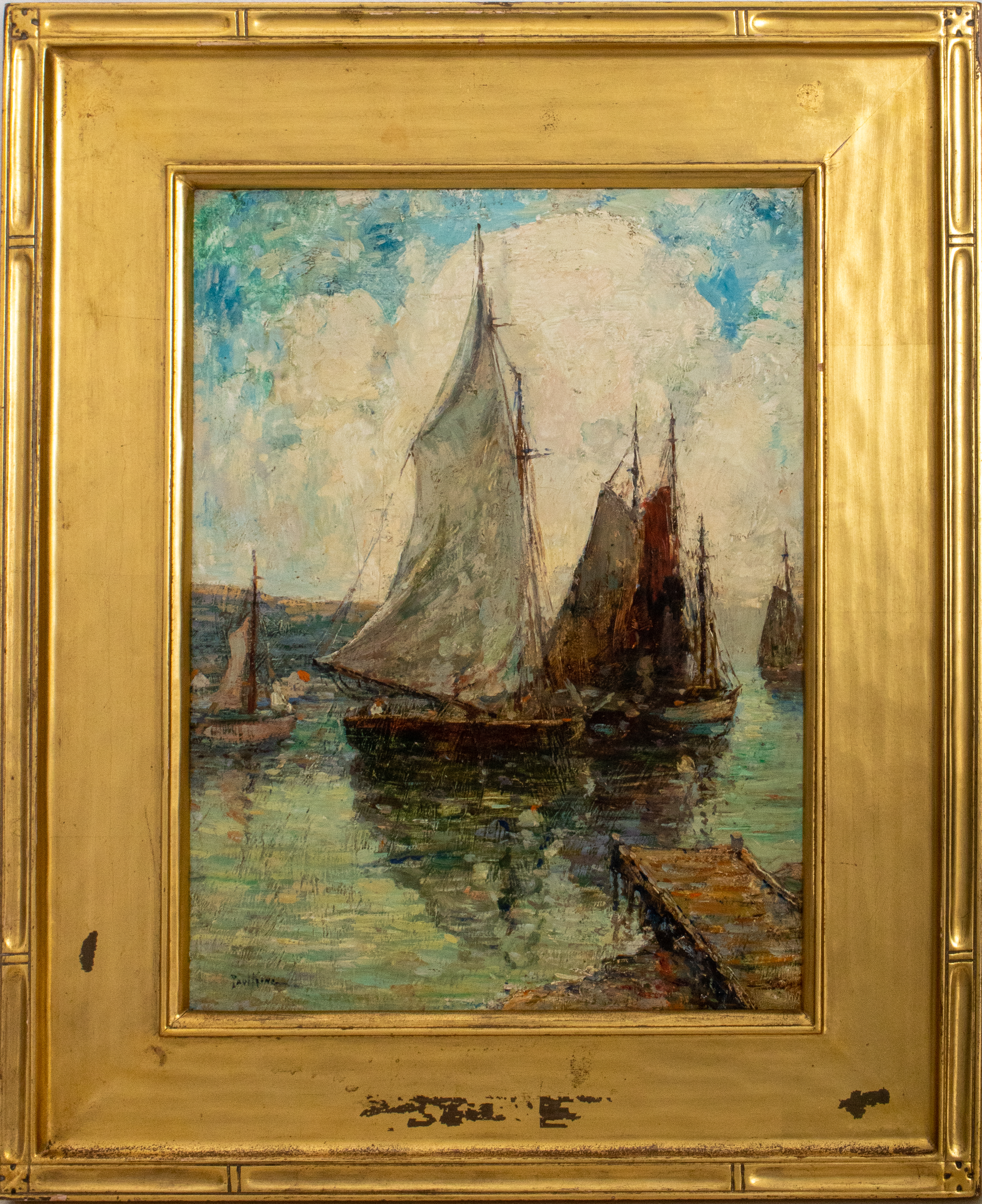 PAUL KING "FISHING BOATS, BRITTANY"