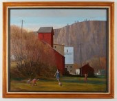 PAUL KRAMER PAINTING MILL LAND