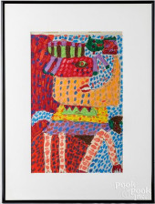PAUL LEWIS OIL PASTEL &QUOT;TH