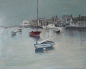 PAUL LONGNECKER OIL ON BOARD "