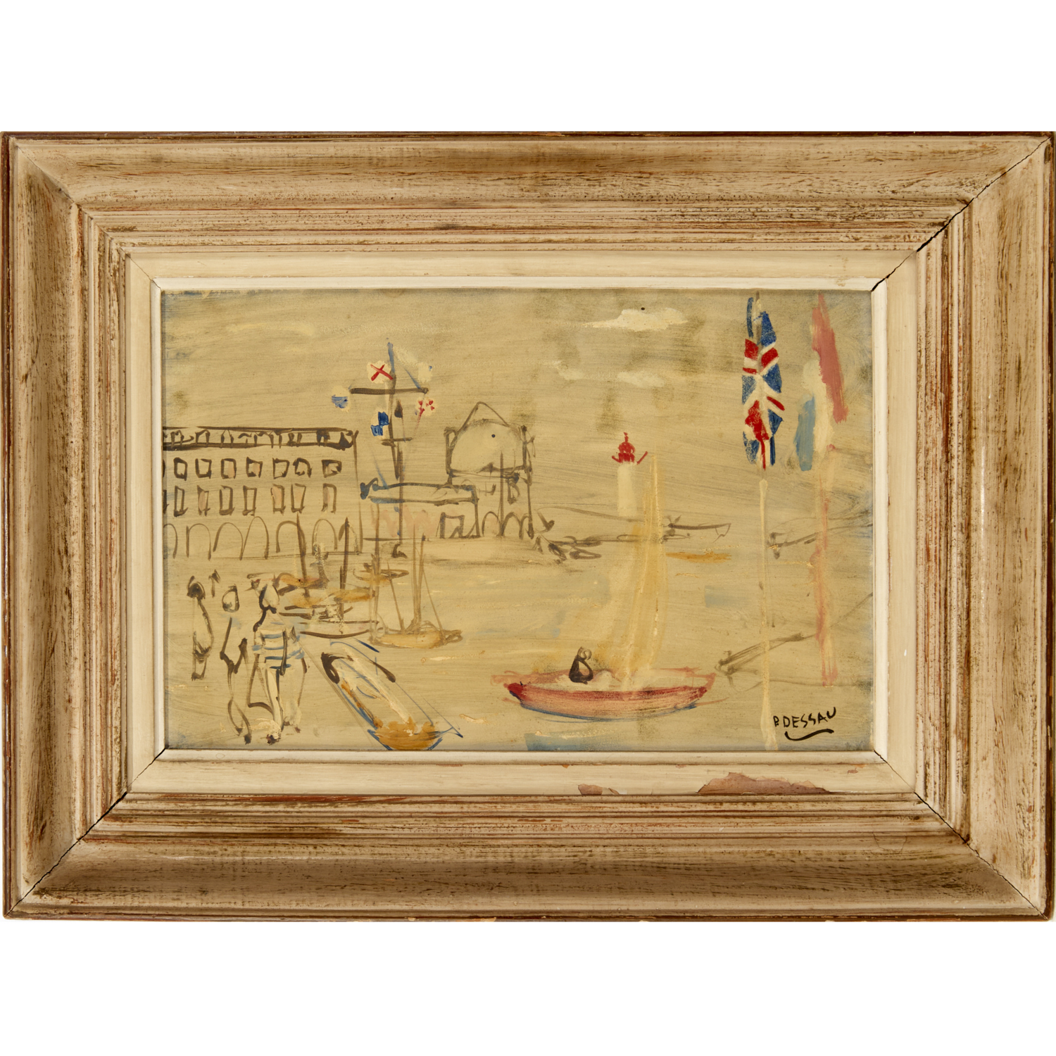 PAUL LUCIEN DESSAU, OIL ON BOARD,