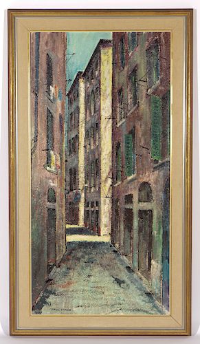 PAUL MANN (B.1955) STREET IN NICE