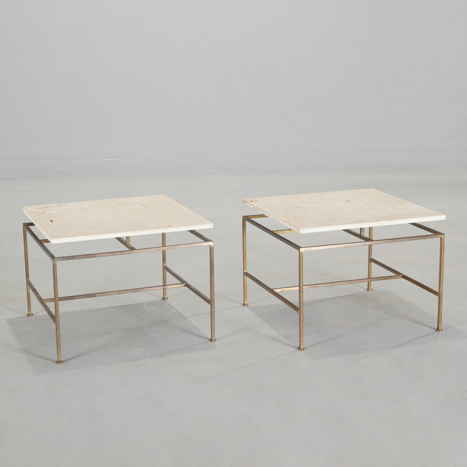 PAUL MCCOBB (ATTRIB.), PAIR BRASS