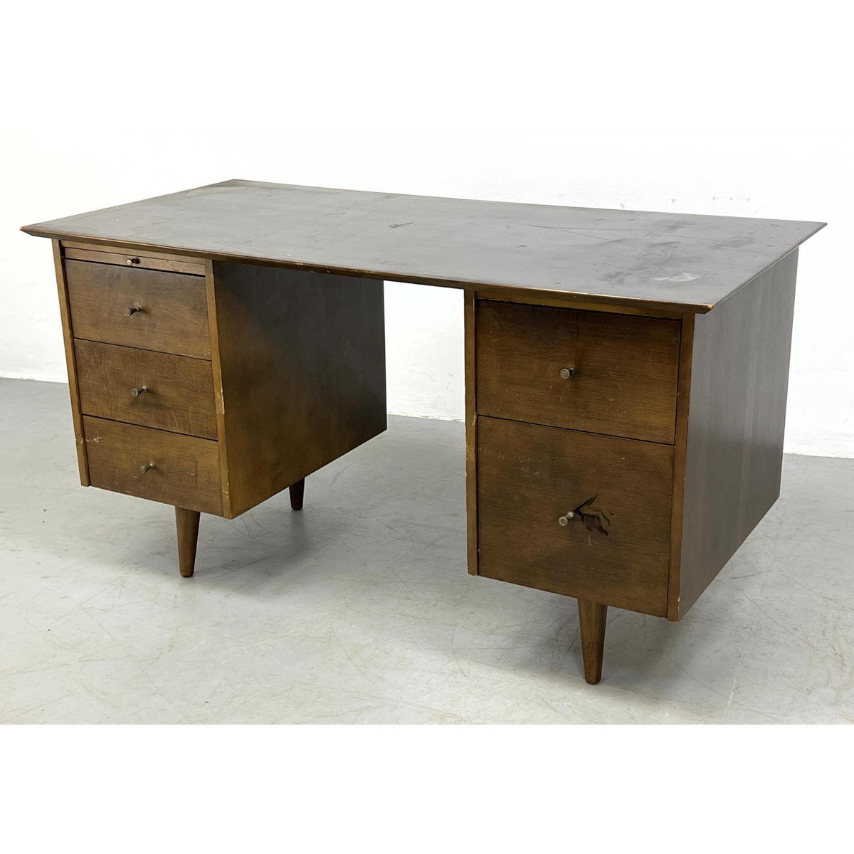 PAUL McCOBB Dark Stained Desk.
