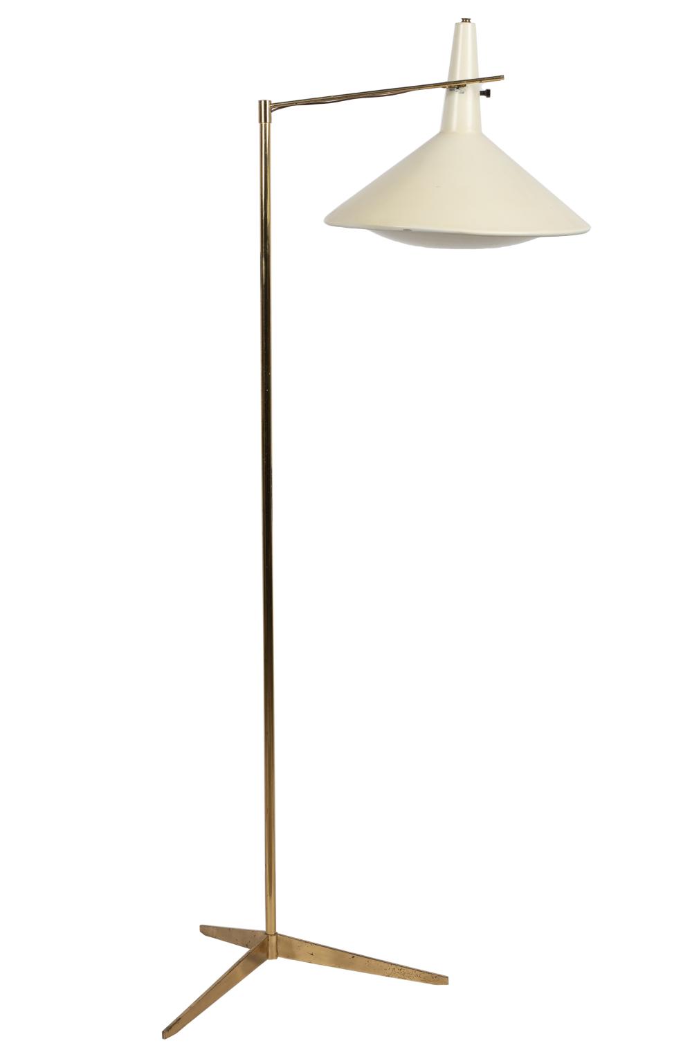 PAUL MCCOBB FLOOR LAMPbrass,