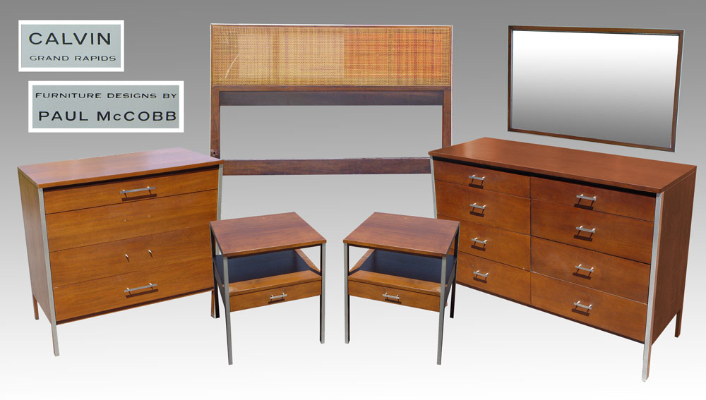 PAUL McCOBB FOR CALVIN BEDROOM SET: