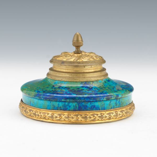 PAUL MILET SEVRES INKWELL 3 ½" x